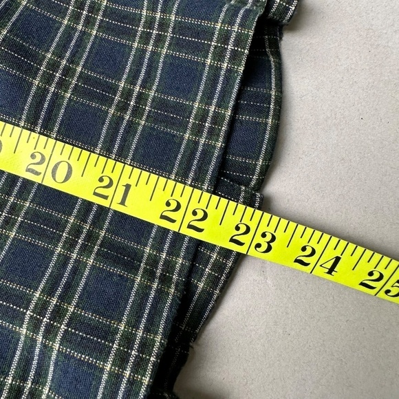 Next Page Plaid Jacket Blazer with Pockets Blue Medium 90s Brit Preppy School - Picture 7 of 12